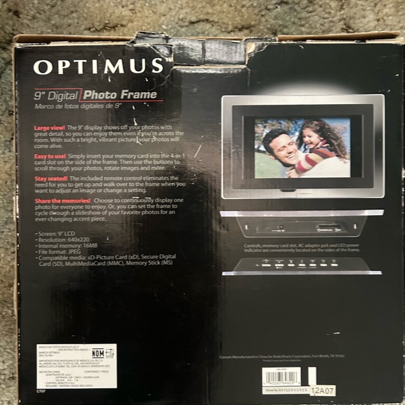 Optimus Photo Frame - Picture 2 of 2